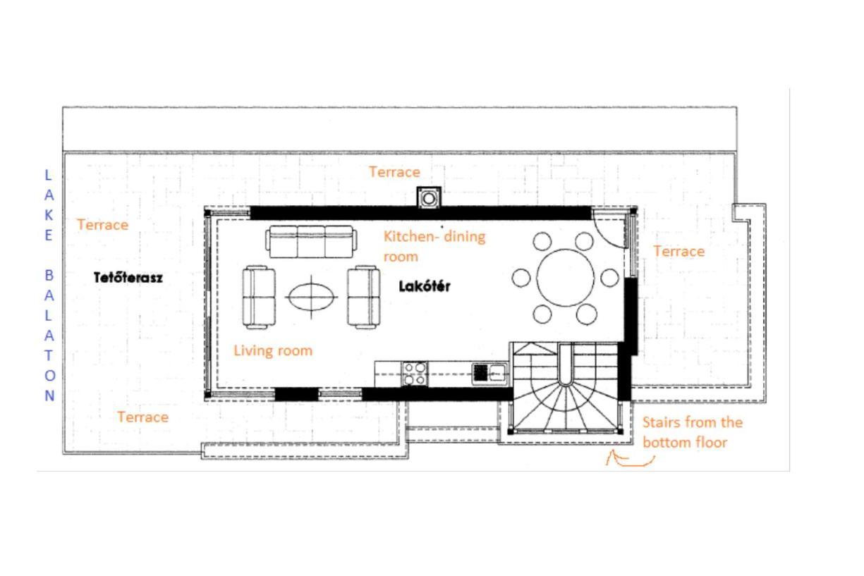 Panoramic Art Apartment With Jacuzzi บาลาตอนแลลเล ภายนอก รูปภาพ